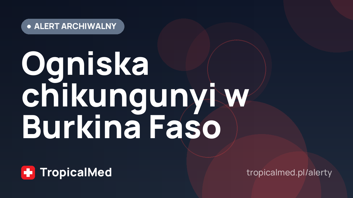 Ogniska chikungunyi w Burkina Faso