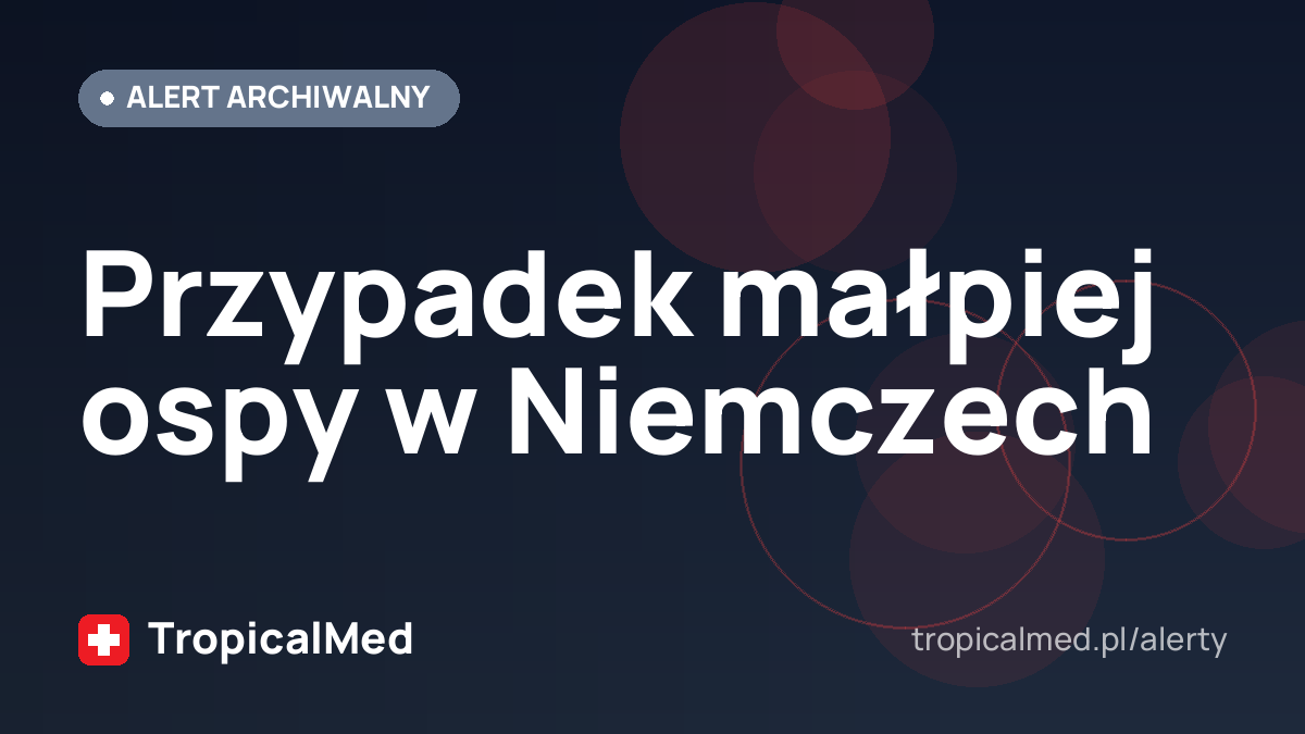 Przypadek małpiej ospy w Niemczech