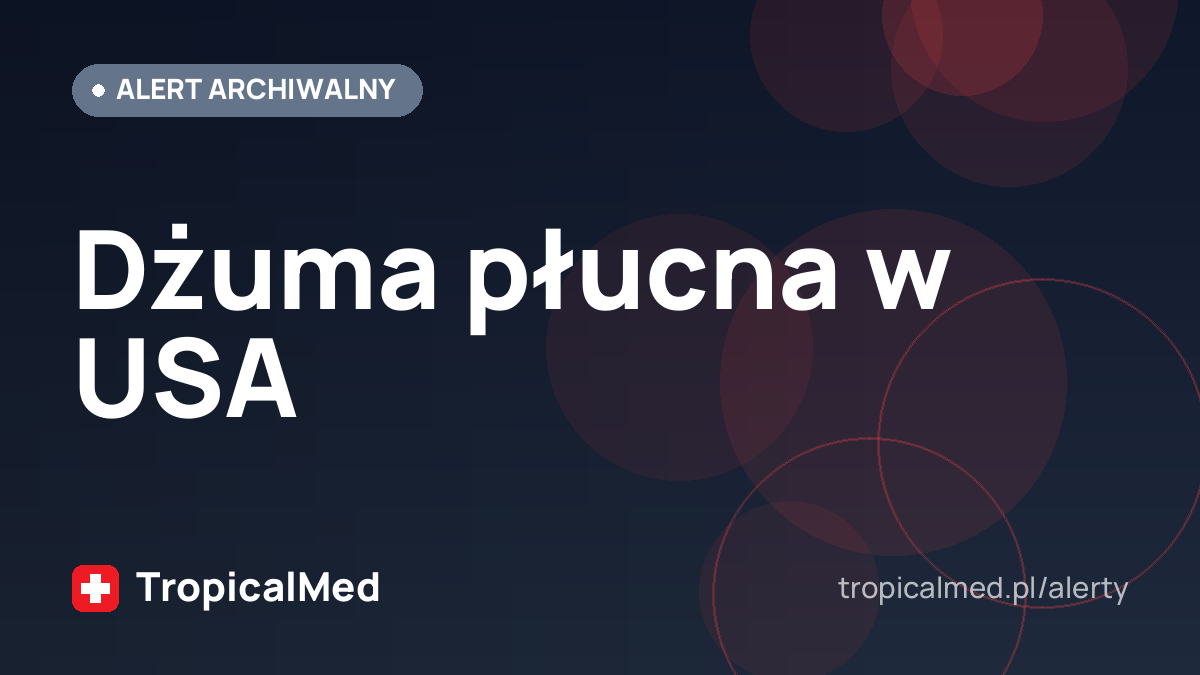 Dżuma płucna w USA