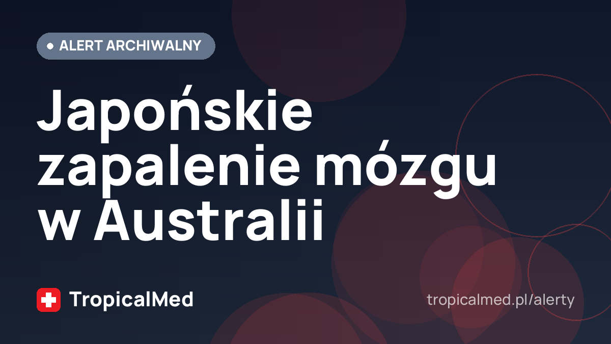 Japońskie zapalenie mózgu w Australii