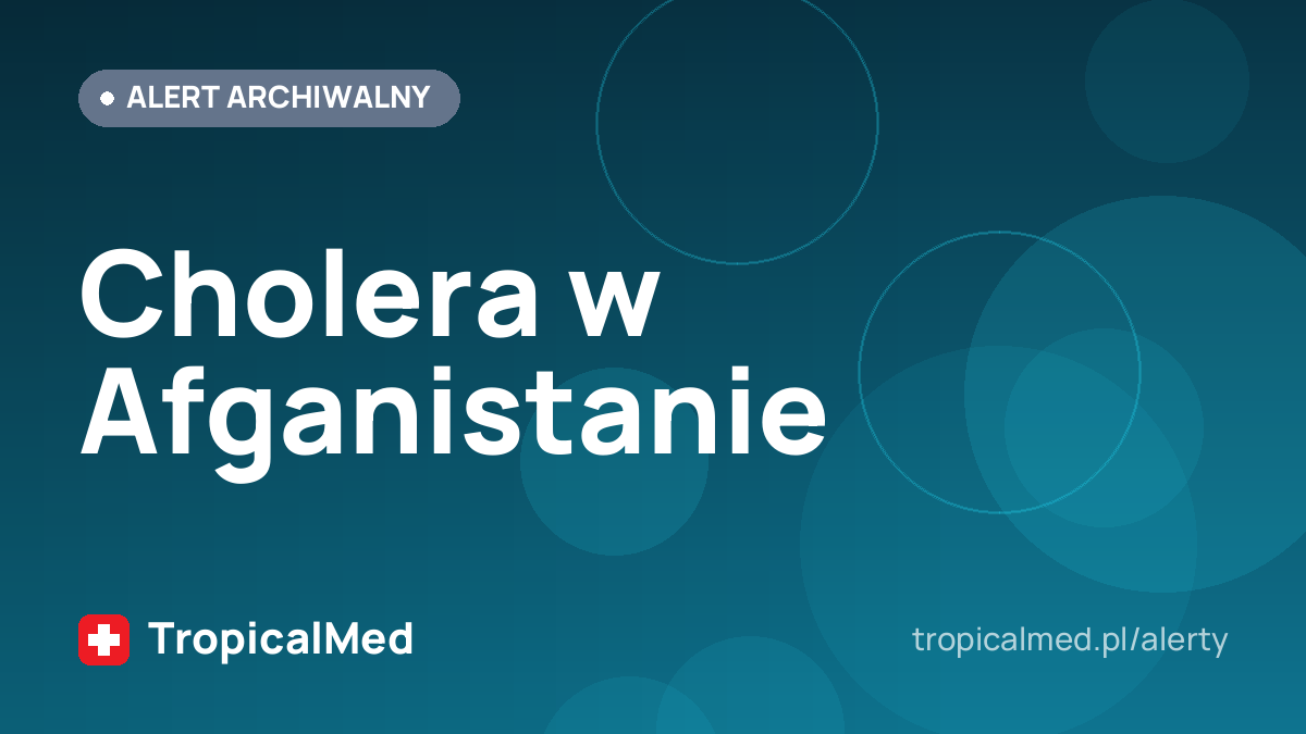 Cholera w Afganistanie