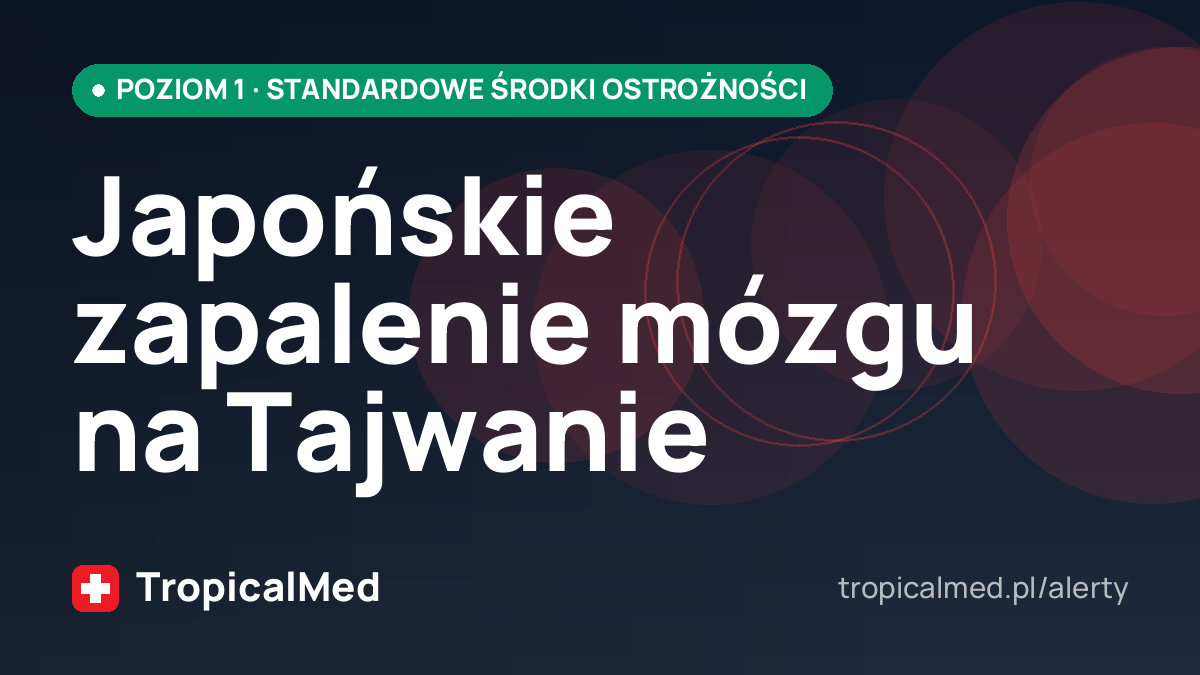 Japońskie zapalenie mózgu na Tajwanie