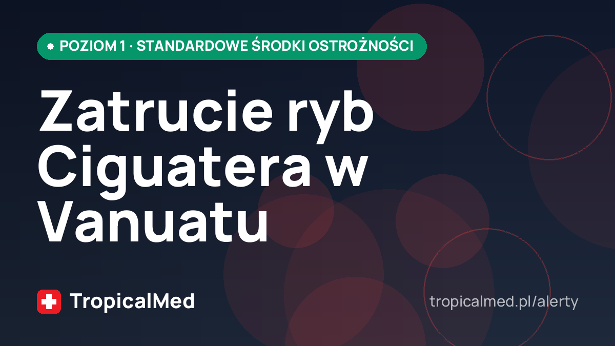 Zatrucie ryb Ciguatera w Vanuatu